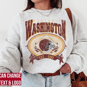 Washington Football Sweatshirt ,  Washington Football shirt , Vintage Style  Washington Football Sweatshirt ,  Washington Fan Gift