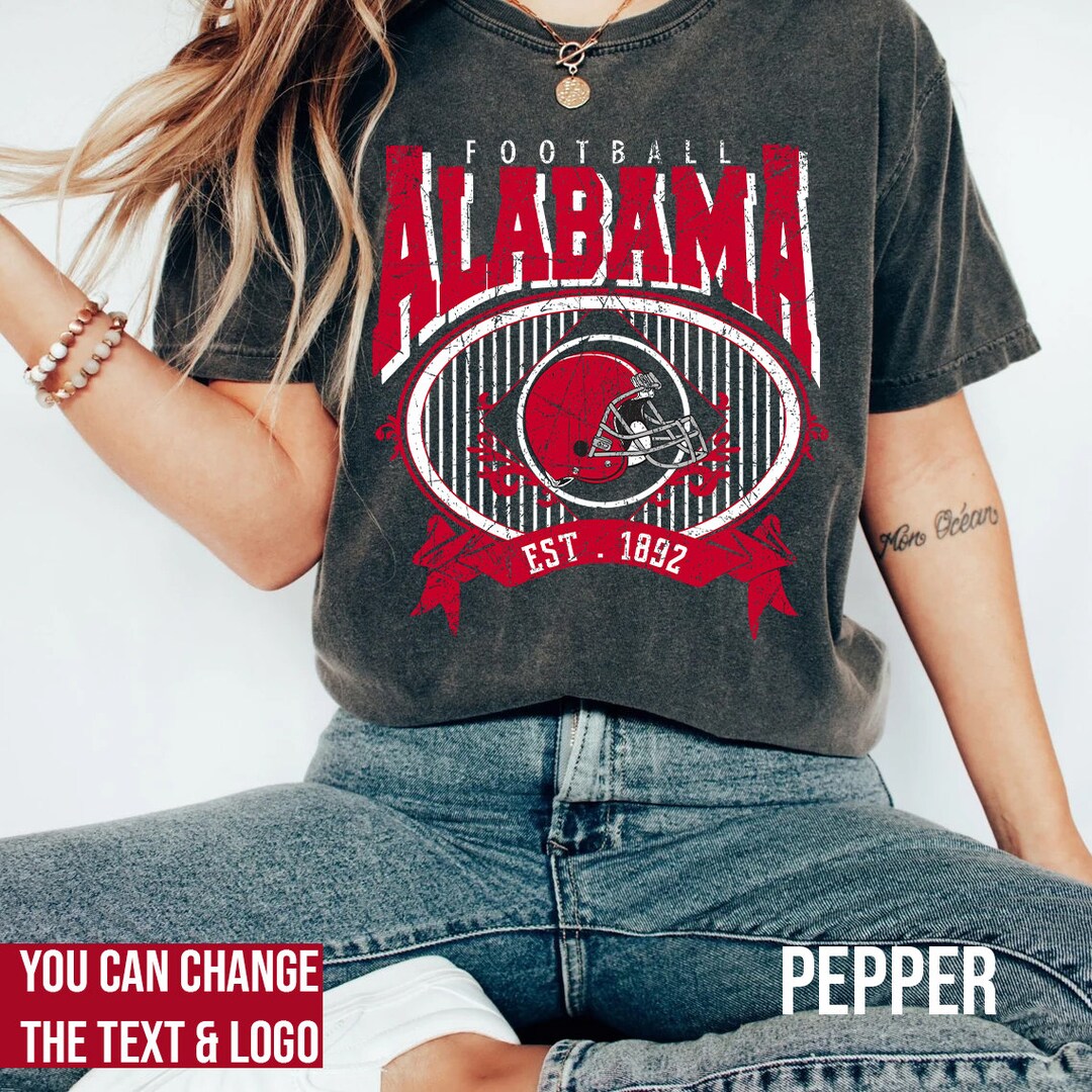 Comfort Colors Alabama Football Shirt Alabama Football Etsy