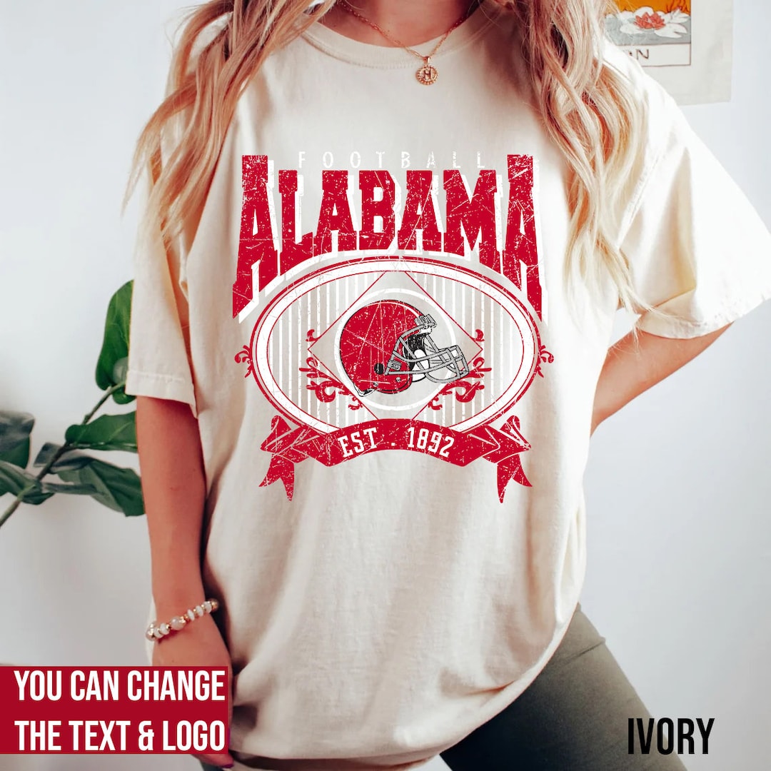 Comfort Colors Alabama Football Shirt Alabama Football Etsy