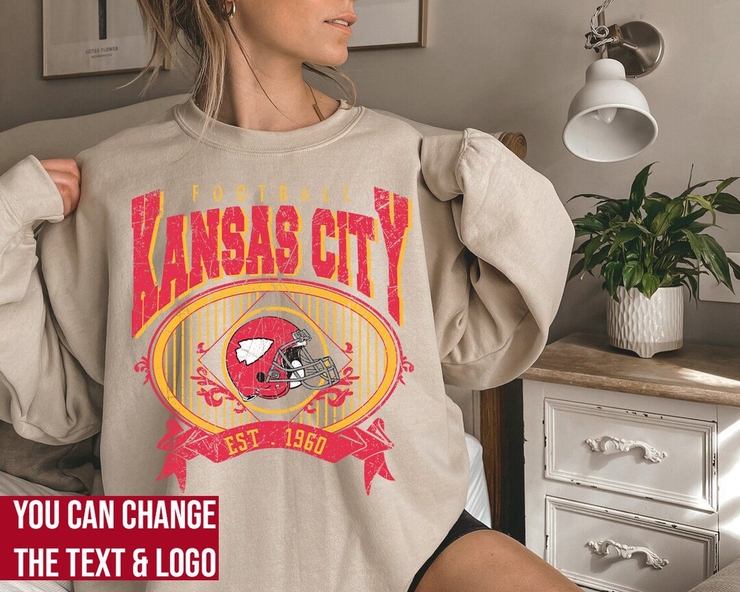 Kansas City Football Sweatshirt , Kansas City Football Shirt , Vintage