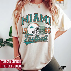 Comfort Colors Miami Football Shirt, Miami Football Sweatshirt, Vintage Style Miami Football shirt, Miami sweater, Sunday Football