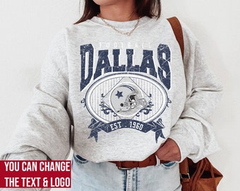 Dallas Football Sweatshirt , Dallas Football shirt , Vintage Style Dallas Football Sweatshirt , Dallas Fan Gift , Sunday Football