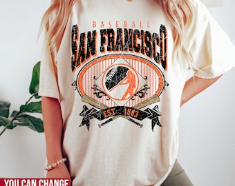 Comfort Colors San Francisco Baseball shirt, San Francisco Baseball Sweatshirt, Vintage Style San Francisco Baseball shirt, Baseball Gift
