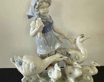 Gerold Bavaria Girl with Geese