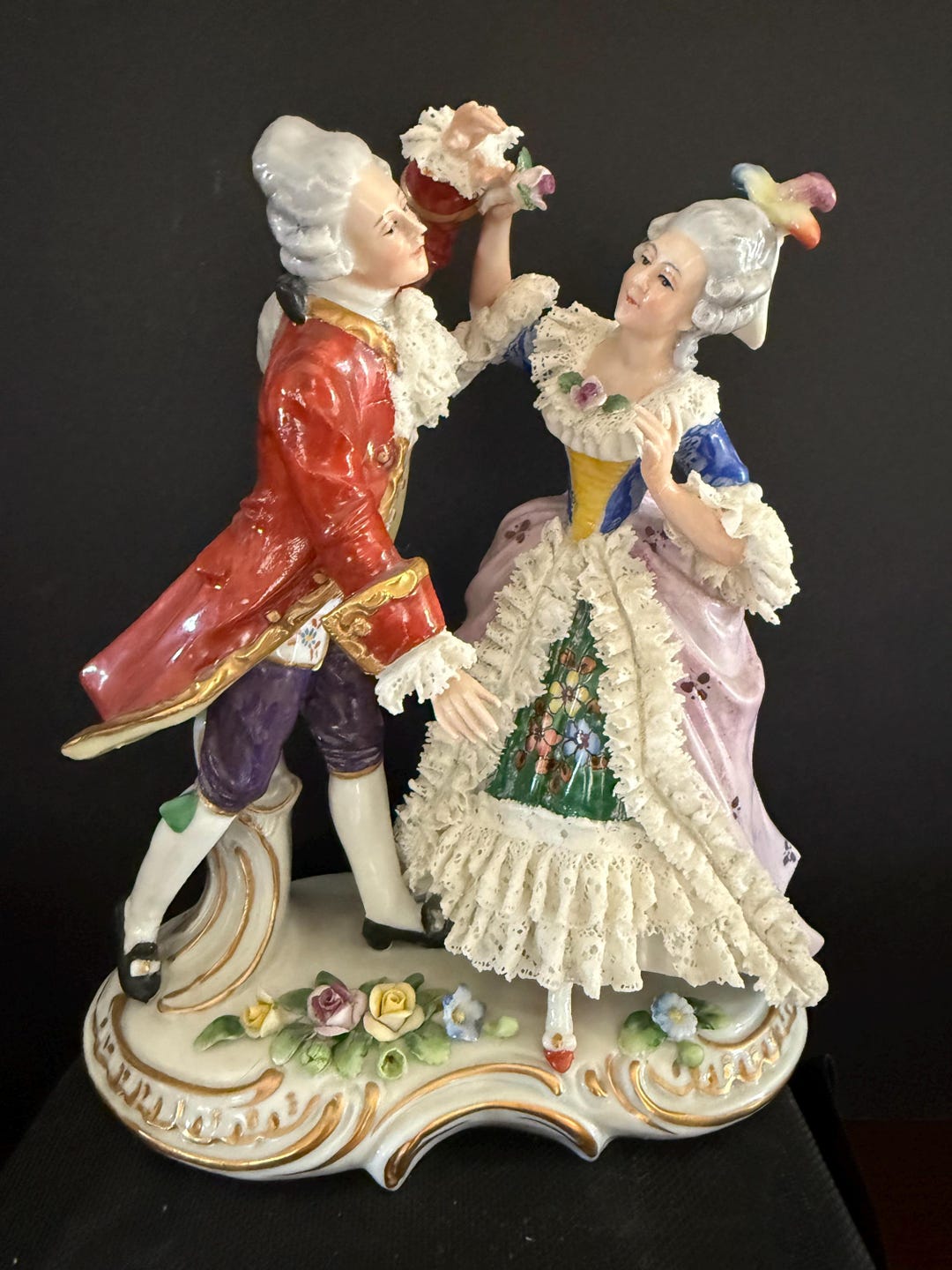 Original Antique SITZENDORF Porcelain Figurine 
