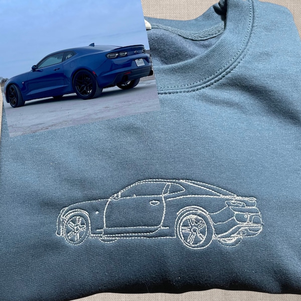 Embroidered Car Hoodie Etsy