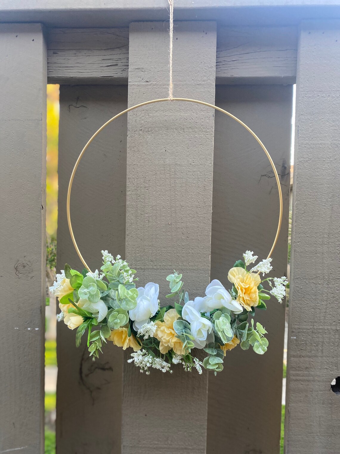 14 inch Springtime Floral Ring Wreath Etsy