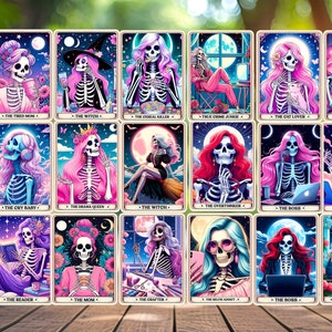 Grappige tarotkaart PNG-BUNDEL, 18 sublimatieontwerpen, tarotsublimatie png, Halloween-png, sarcastisch, snauw, digitale download