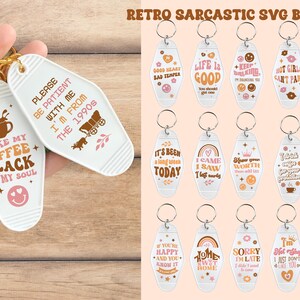 Sarcastic Motel Keychain SVG Bundle: Funny Snarky Designs (digital ...
