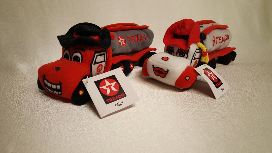 Texaco Tex & Tessie Tanker Collectible Plush Stuffed Tanker Trucks Made