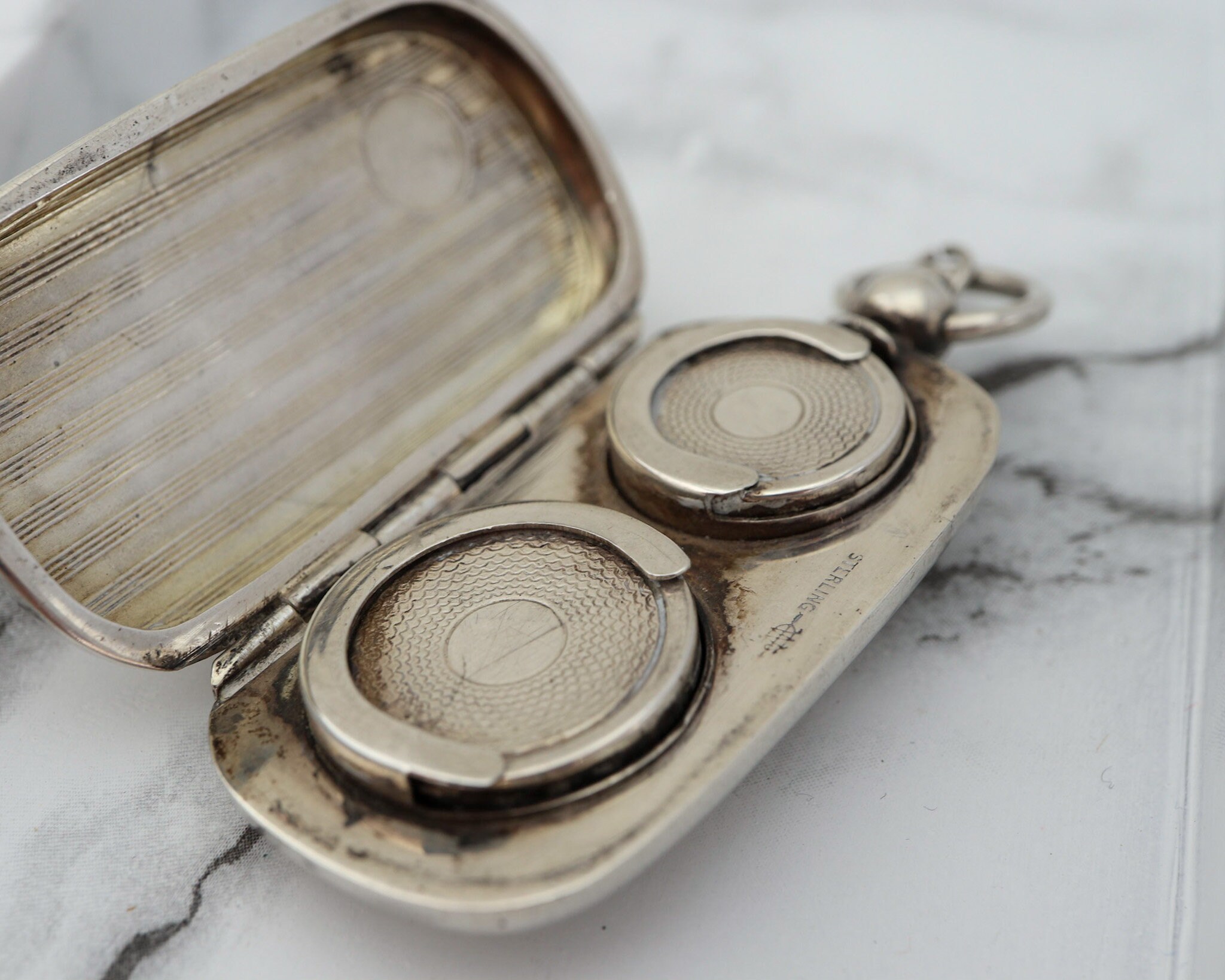 ell　1900s Sovereign Case Antique Sterling Silver Sovereign Coin Case, Circa 1900 - Etsy