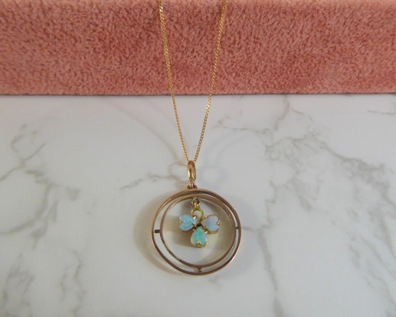 Antique Edwardian 9ct Gold and Opal 