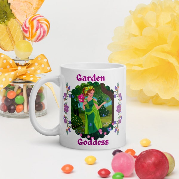 11Oz. Mug "GARDEN GODDESS!" For all you Lovely Ladies who Love to Grow! and Grow to Live! Ultimate Plant Moms :)