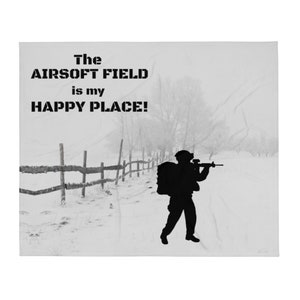 Airsoft 50&quot;x60&quot; Throw Blanket Great Gift or to show Pride in your Passion for Playing air soft ~see info