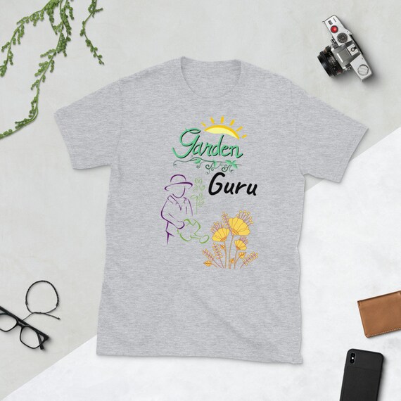 Garden T-shirt Design garden Guru for All Those Who Love to Plant or Plant  to Live or a Great Gift 