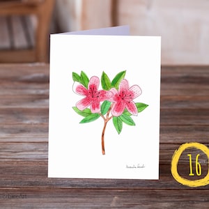 Aquarel Bloemen wenskaarten, All Occasions Card Set, 5x7 Card Pack, Pick your own Card Set, Blank inside Kaarten met enveloppen