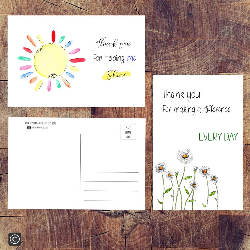Thankful Postcards Funny Food Puns Teacher Appreciation Themed Blank Postcards To Send To... Post Cards