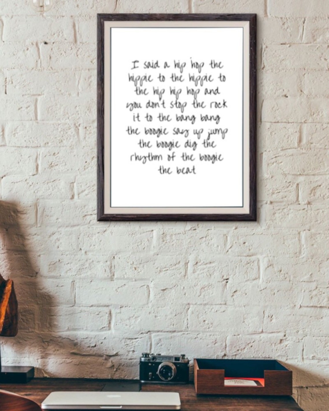 Rappers Delight Song Lyrics A3 Printable Digital Download Etsy