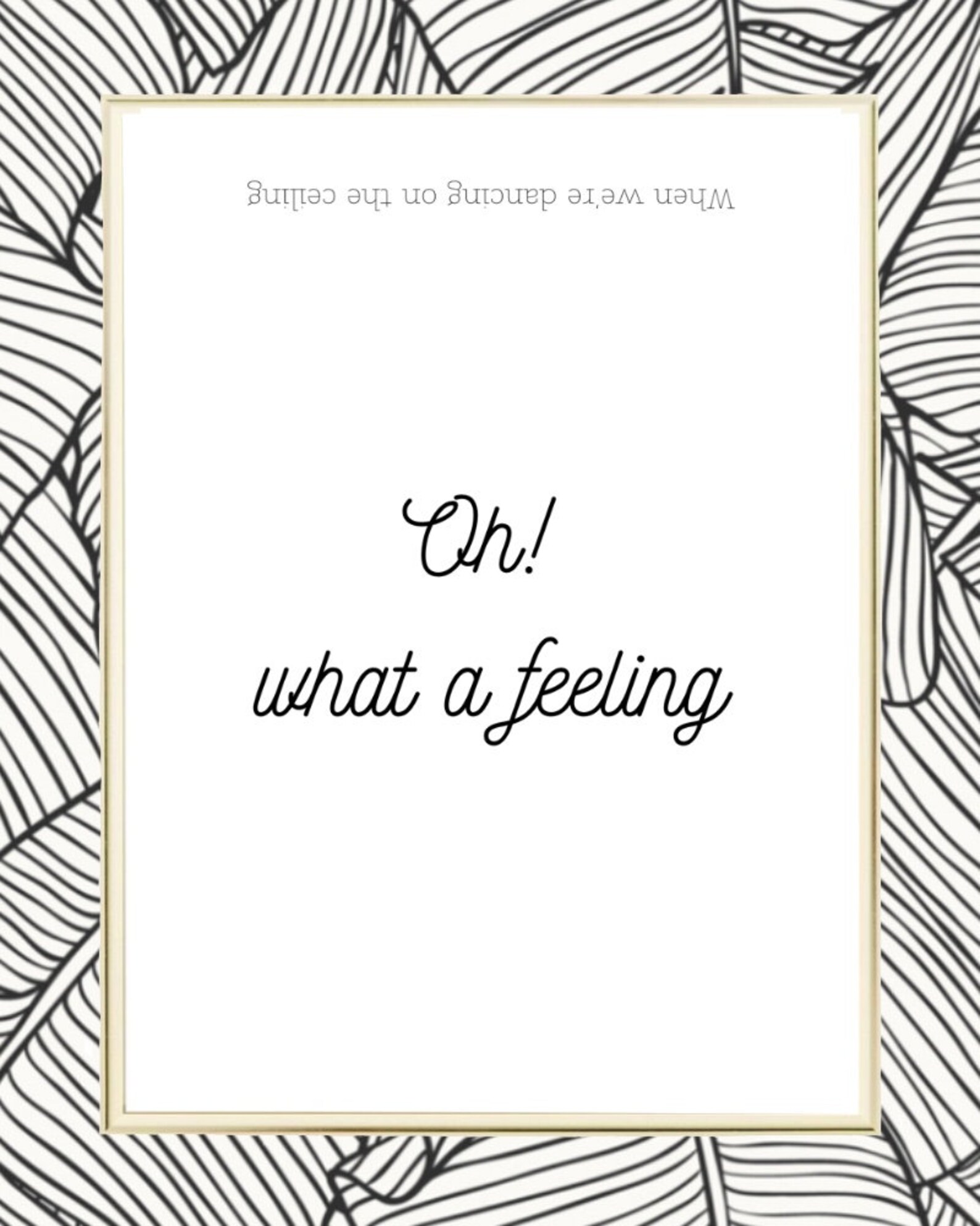 Lionel Richie Dancing on The Ceiling Lyrics A3 Printable