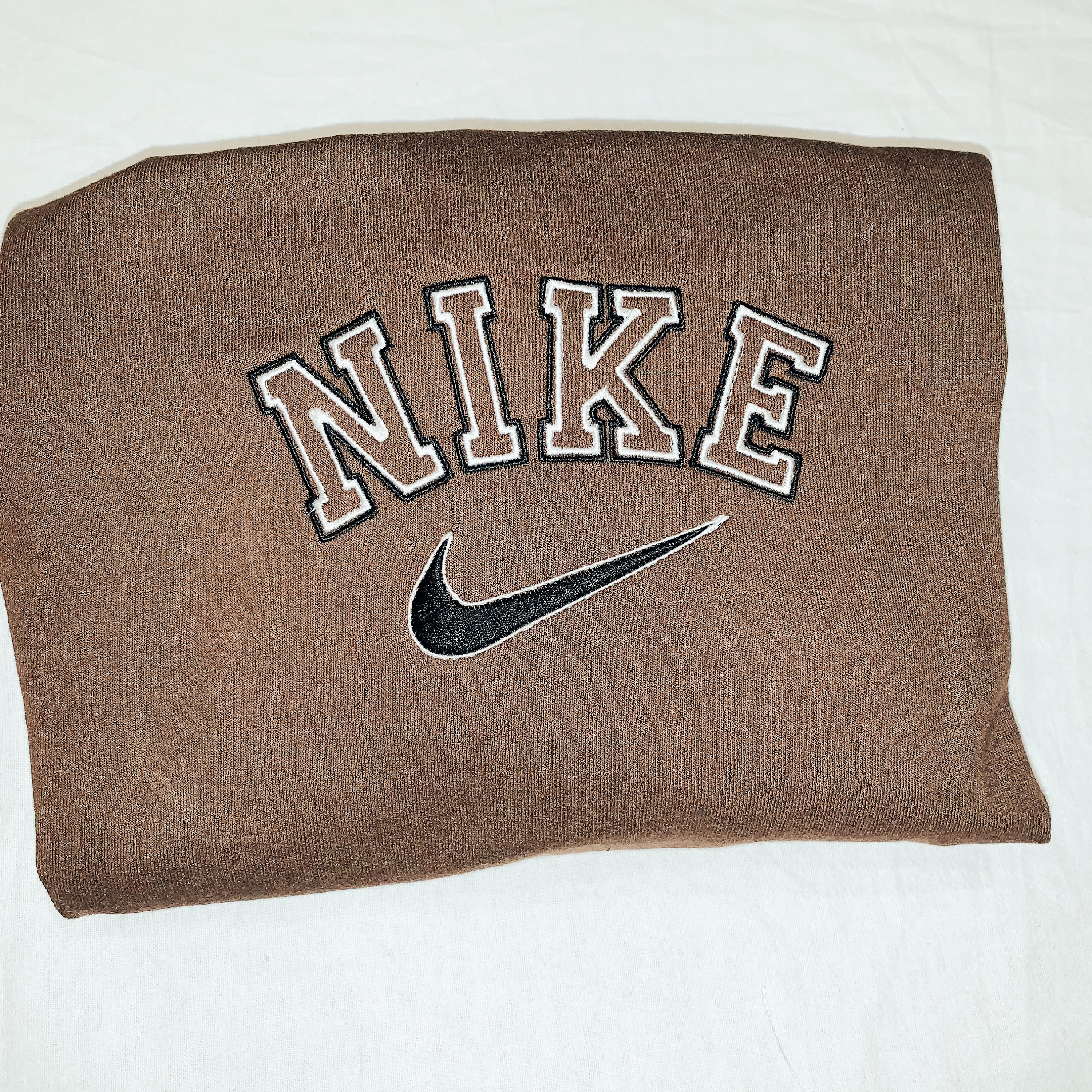 dark brown nike crewneck