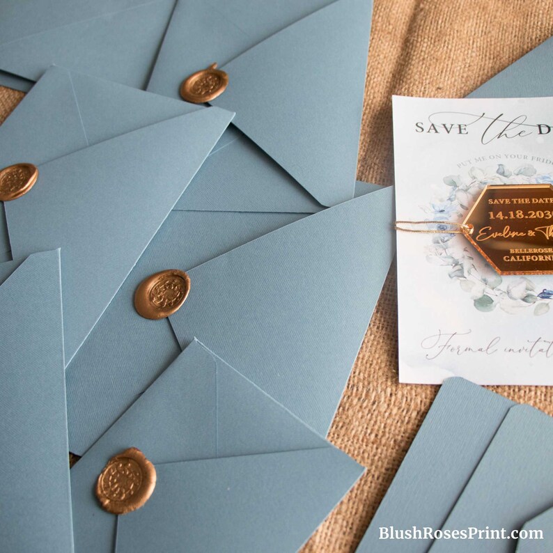 Dusty Blue Envelopes A1 A2 A6 A7 A9 A10 Luxury Envelopes Etsy Australia