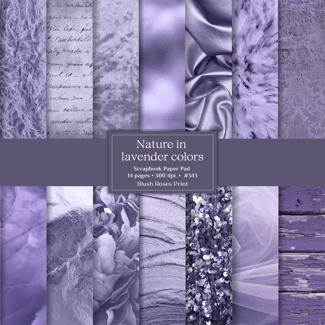 Different Purple Textures Paper Pad Printed, Lavender Texture Junk ...