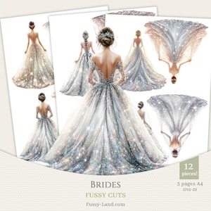 wedding dress die cut Yes to the Dress Paper Die Cut, Wedding Scrapbooking