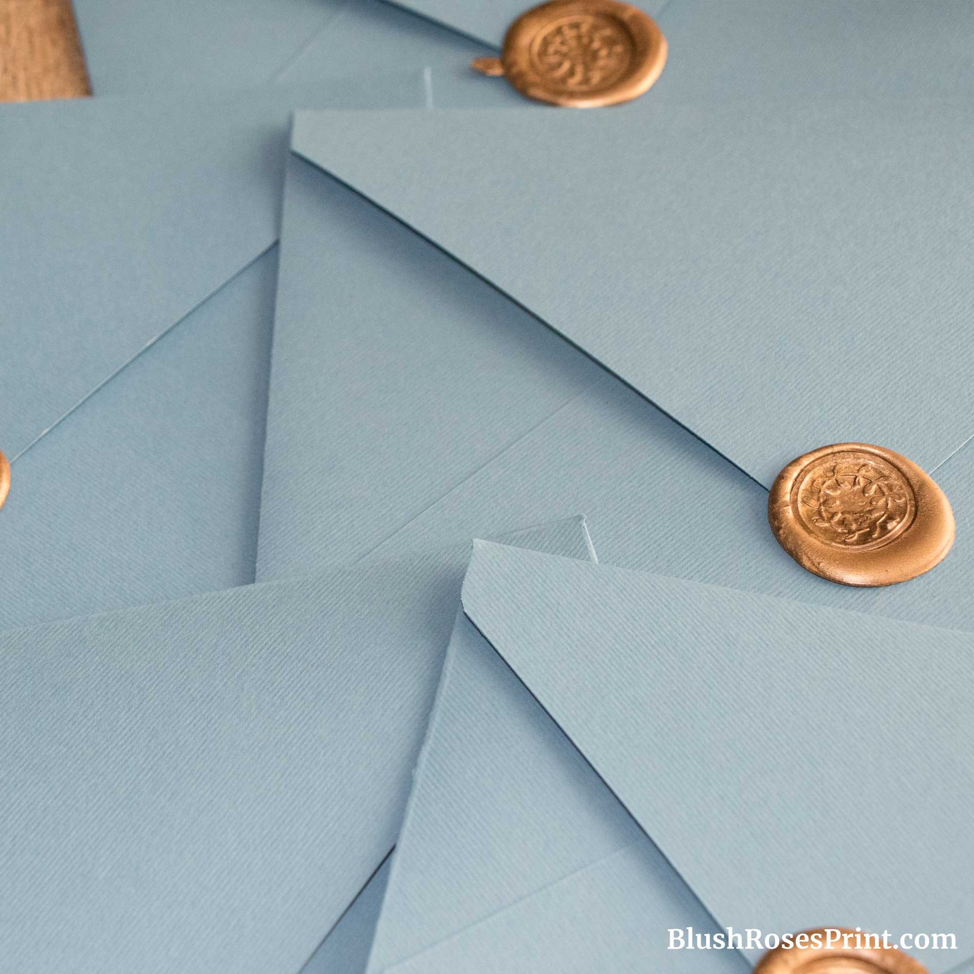 Dusty Blue Envelopes A1 A2 A6 A7 A9 A10 Luxury Envelopes Etsy Australia