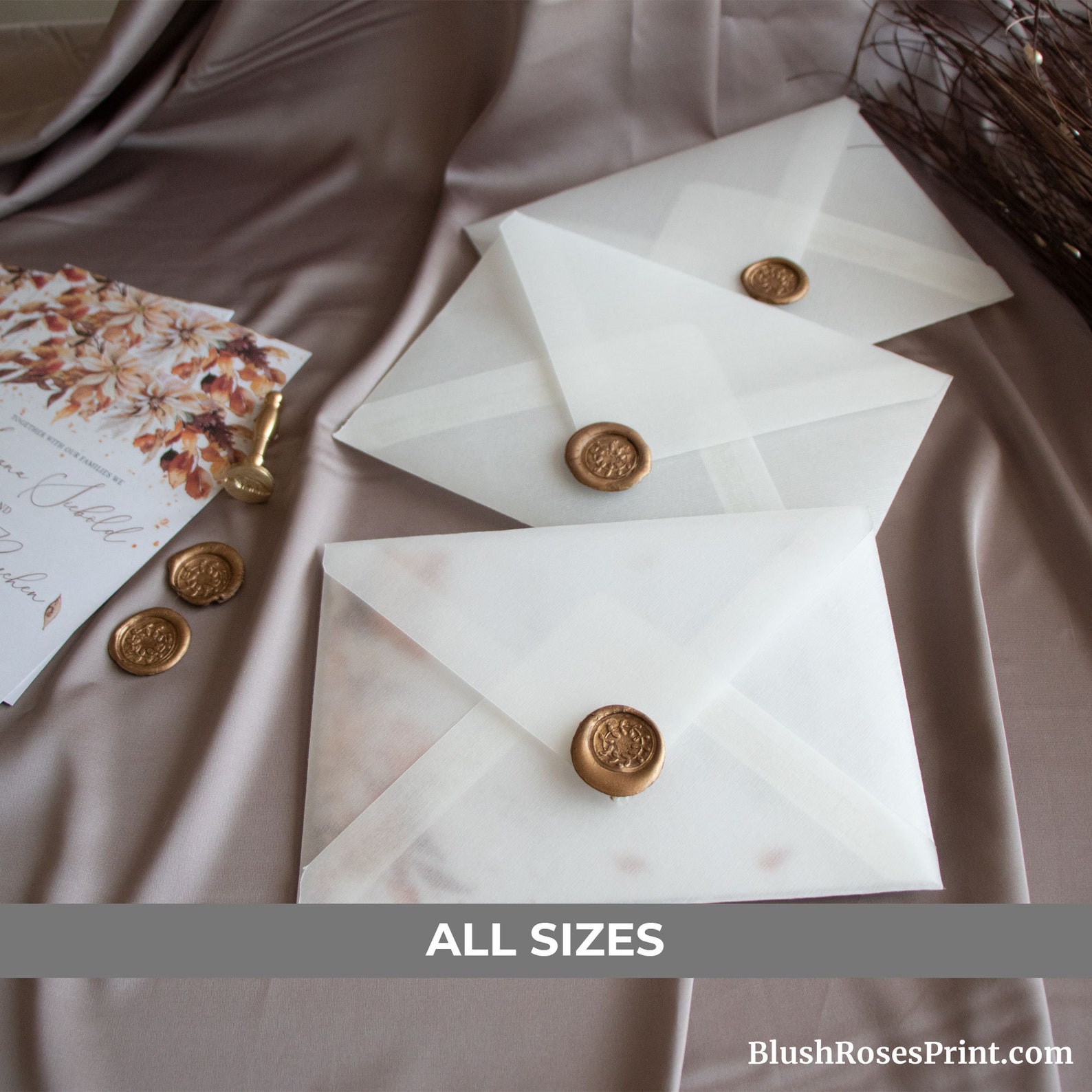 Vellum Envelopes A1 A2 A6 A7 A9 A10 Vellum Envelopes Etsy