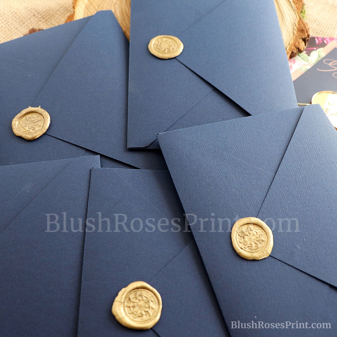 Navy Blue Envelopes A1 A2 A6 A7 A9 A10 Luxury Envelopes Etsy