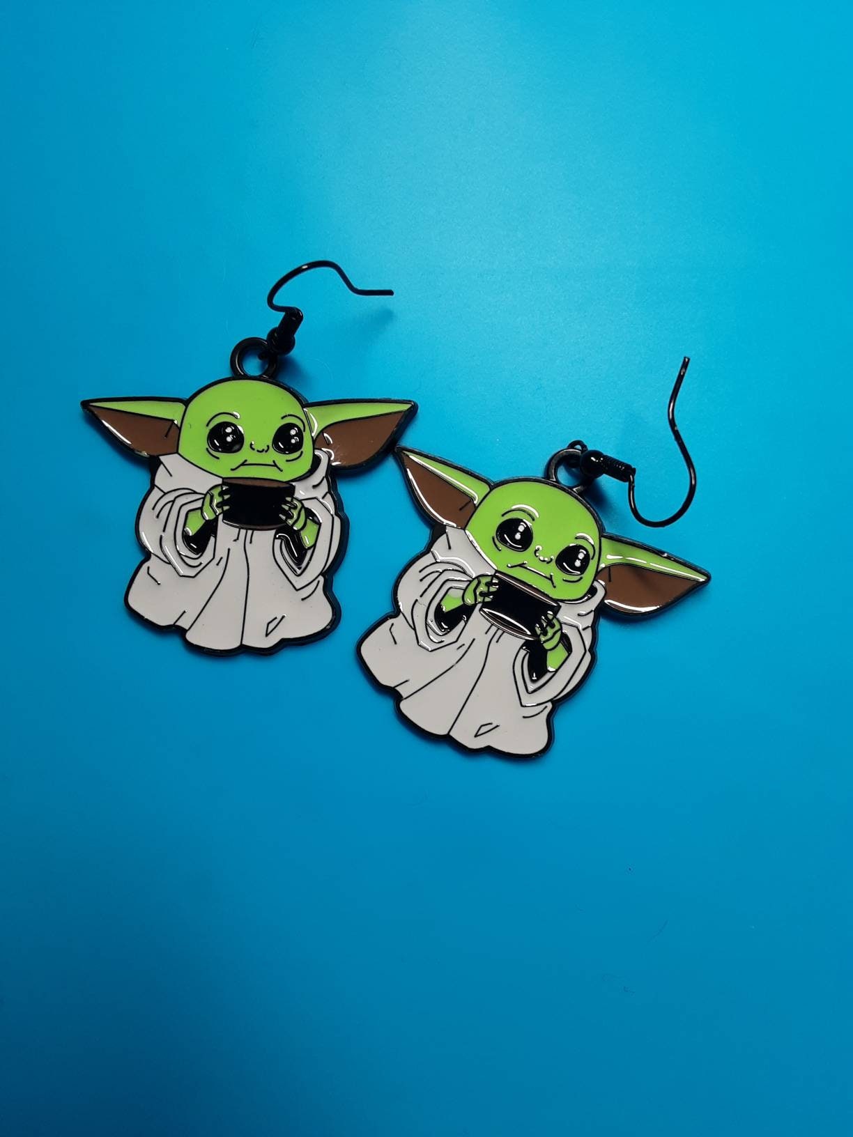 Baby yoda earrings Etsy