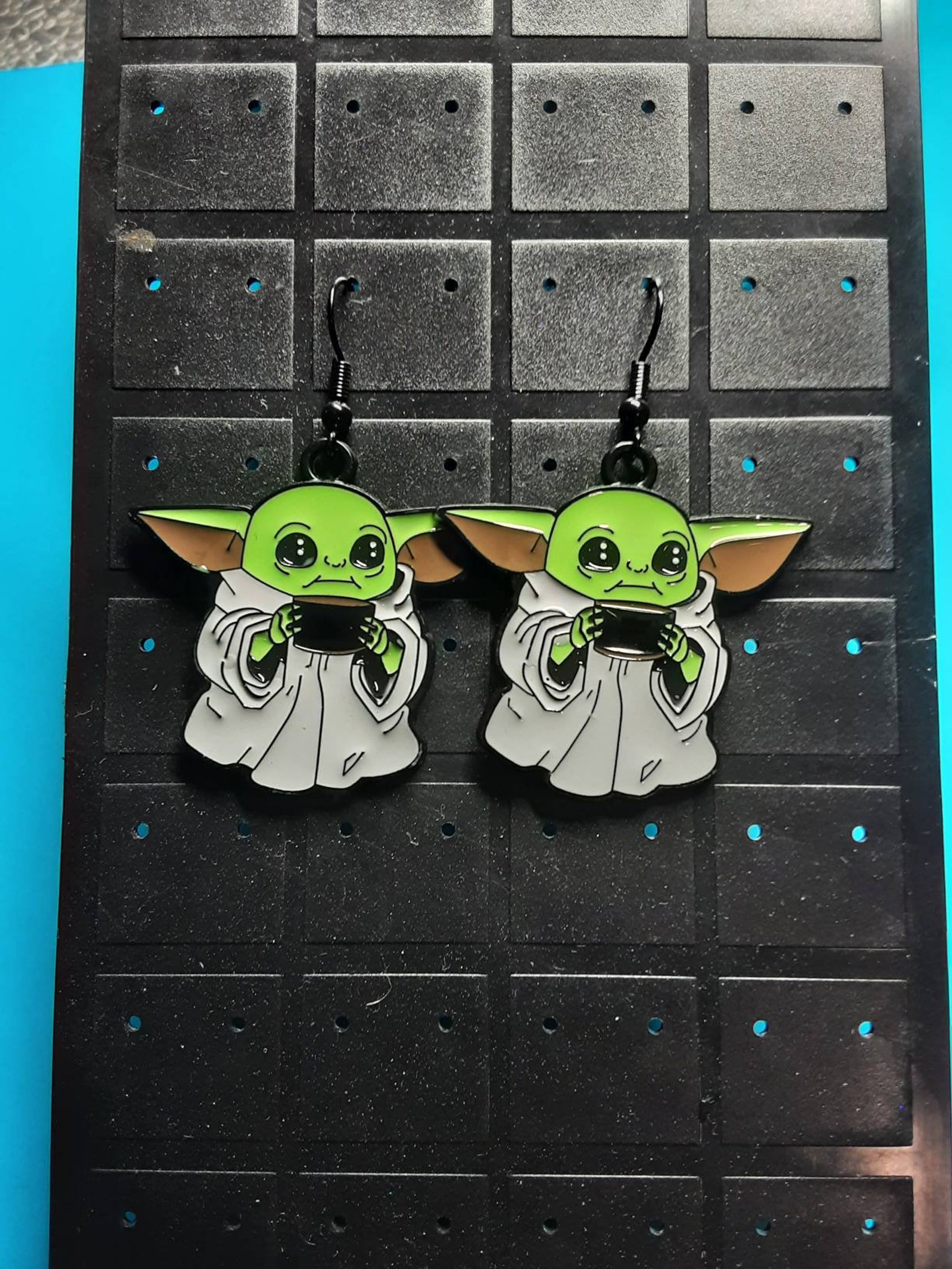 Baby yoda earrings Etsy