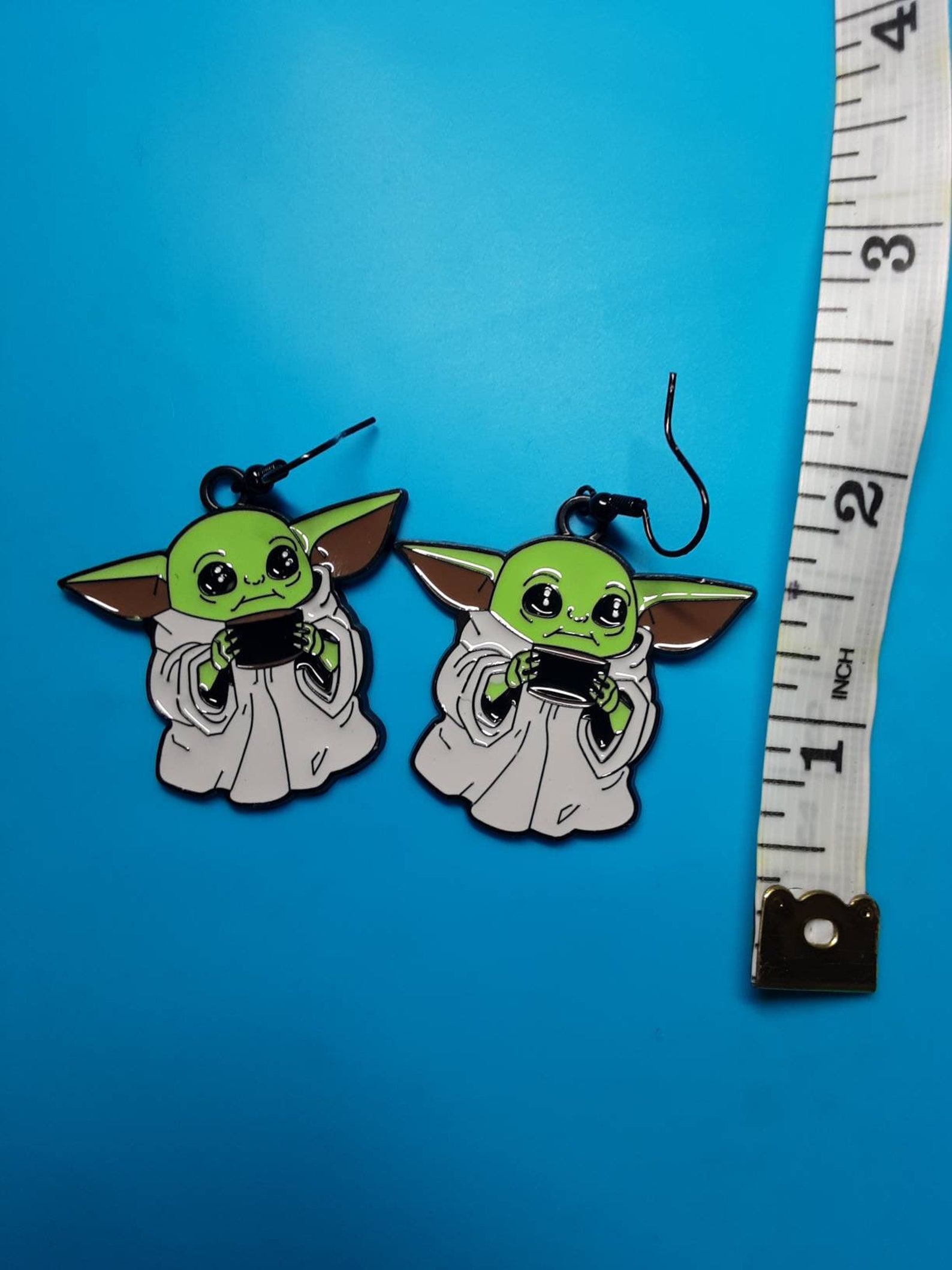 Baby yoda earrings Etsy