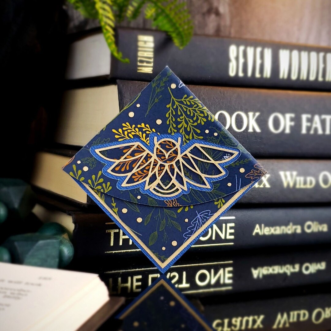 Geo Owl Corner Bookmark: Personalized Reader Gift - Etsy