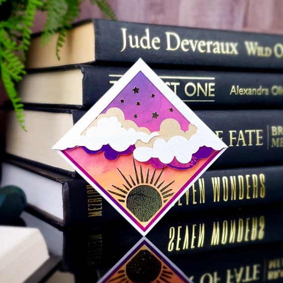 Sunset Skies Corner Bookmark: Personalized Reader Gift