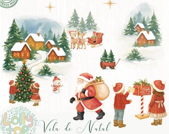 Christmas Village | clipart
