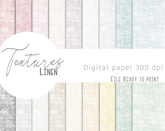 Digital Paper - Textures: Linen