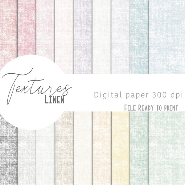 Digital Paper - Textures: Linen