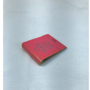 Vintage matchbook, J&#39;s Place, 5 miles s of Seneca, match book cover
