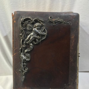 Álbum de fotos vitoriano antigo, Alemanha do final de 1800 ao início de 1900, 49 fotos e cartões de gabinete, livro de fotos alemão da 1ª Guerra Mundial