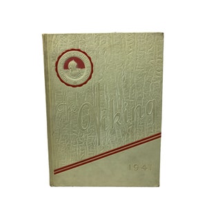 1941 North Dallas High School Yearbook, The Viking vintage yearbook hardcover annual