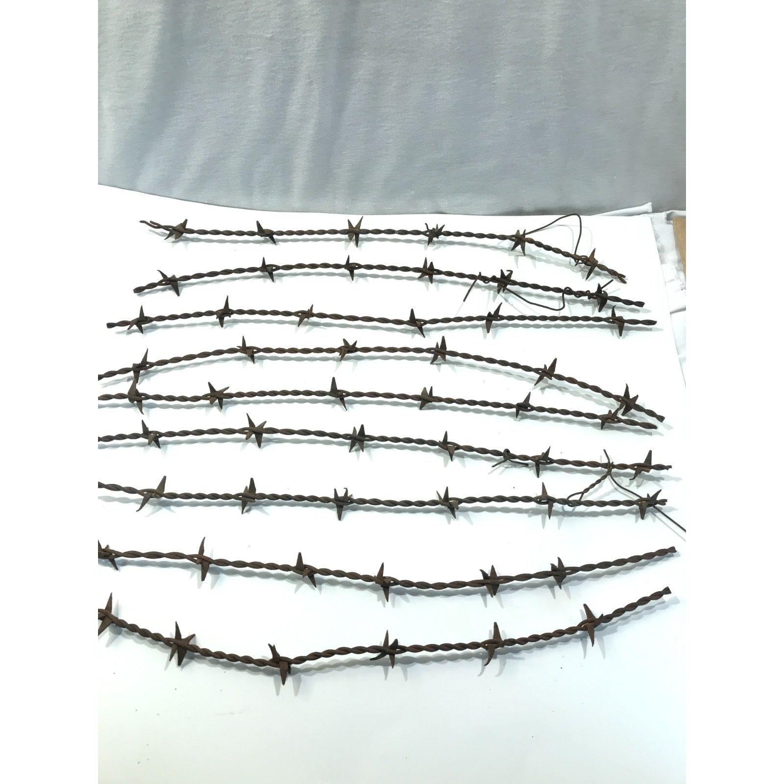 Antique Barbed Wire, 1878 HB Scutt, H Plate Wire, 1 Pc, 6 Barbs 18