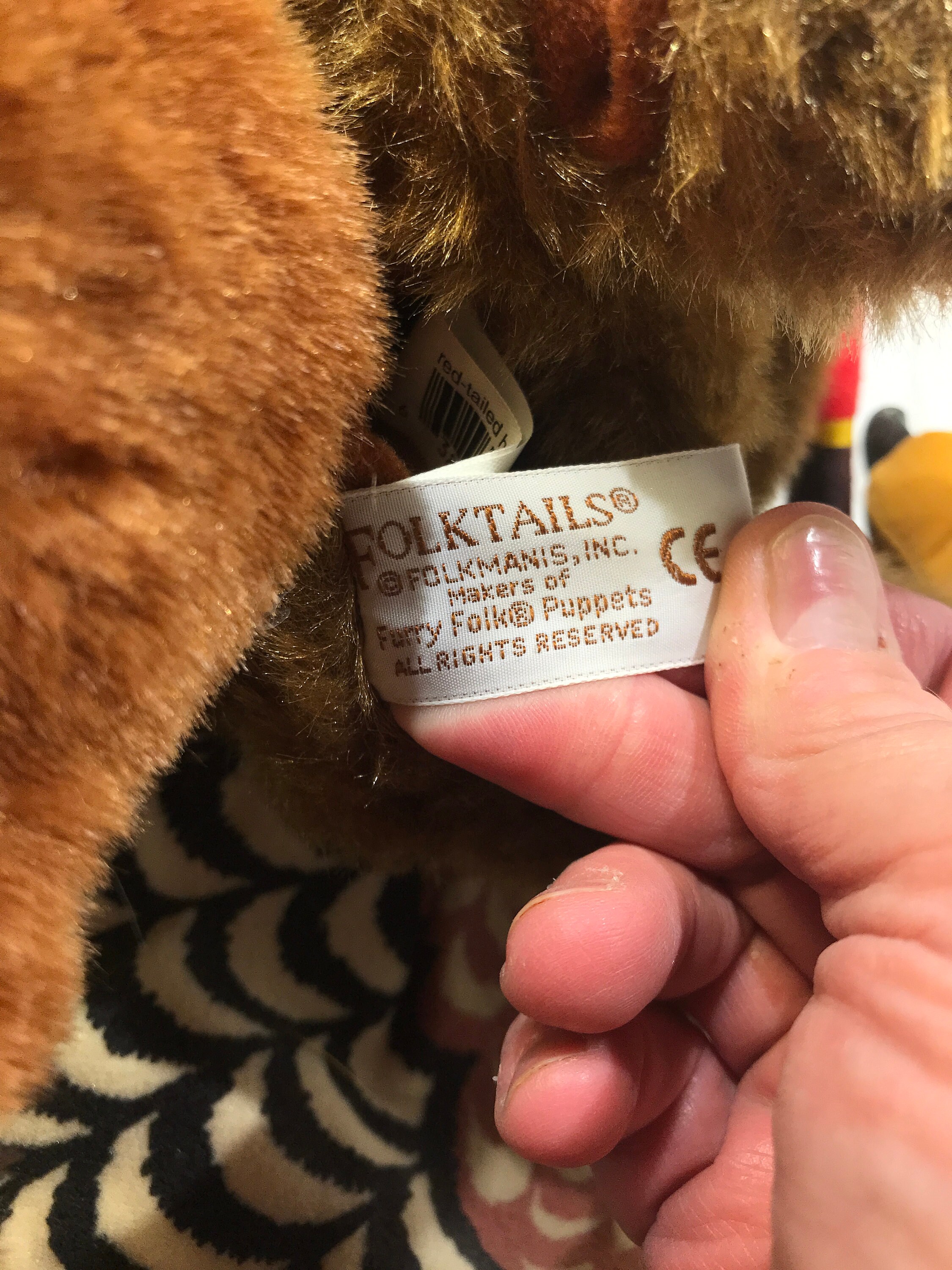 Folkmanis Hand Puppet Red Tailed Hawk and Handmade Twig Nest Etsy Ireland