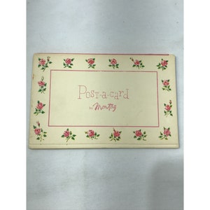 Postal vintage de Montag, paquete de postales florales rosas, 9 tarjetas, 3,5 x 5,5 pulg.