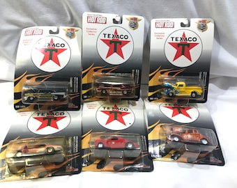Set de coches Texaco Hot Rod de fundición a presión vintage, Racing Champions 1998