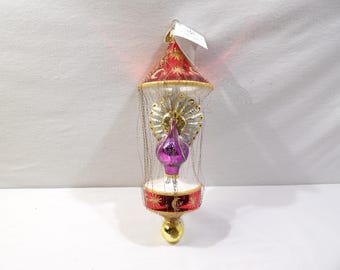 クリスマスの天使が角笛を吹いている聖書の彫刻、樹脂、ルカ2:11