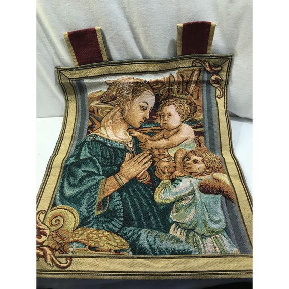 Wall Tapestry Catholic Mother Mary and Baby Jesus Wall Hanging With Loops Made in India Etsy Canada