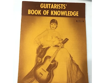 Vintage guitar book, Guitarists book of knowledge, by Ed Sale, 1955 song booklet