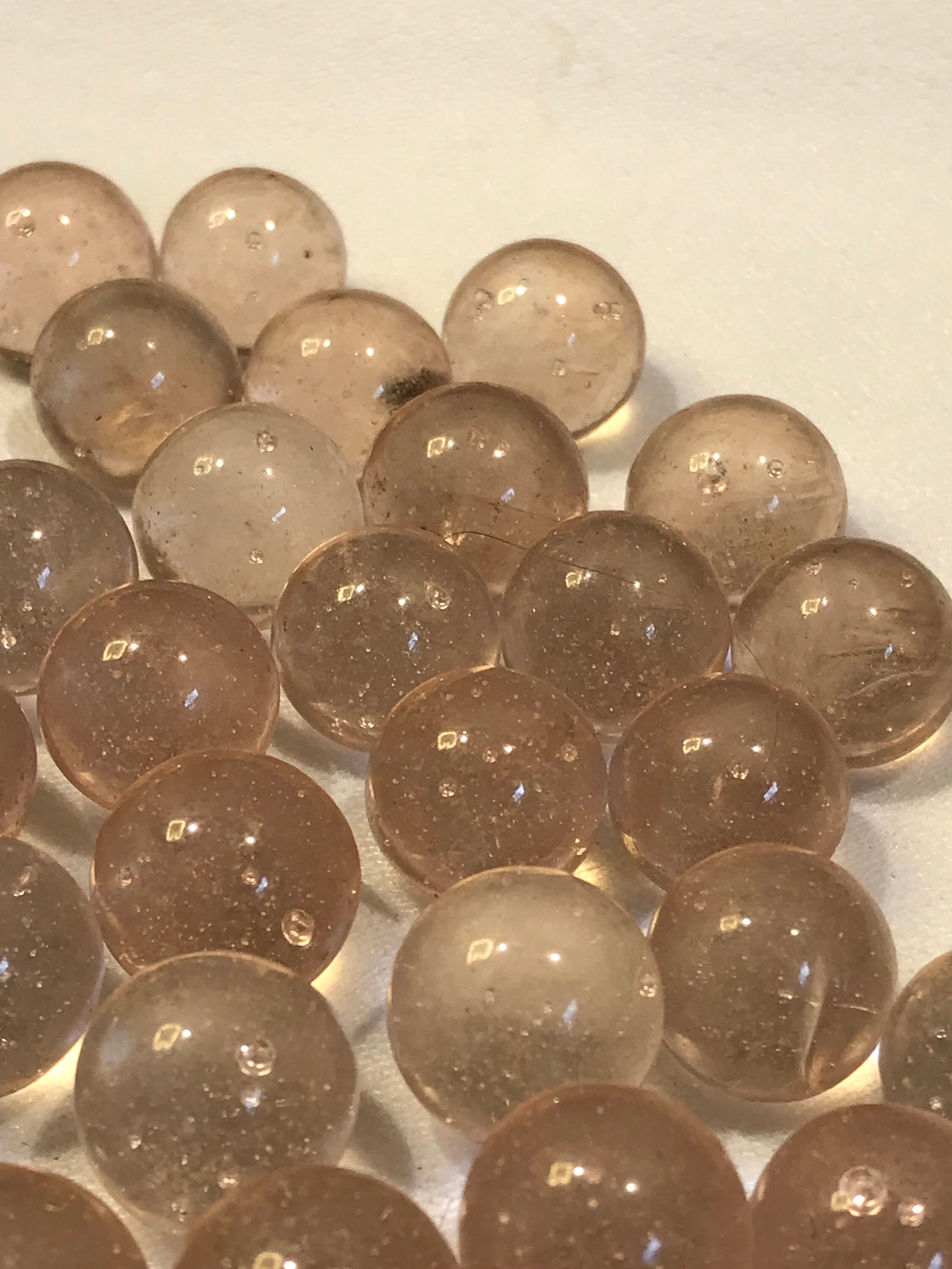 Antique marble lot pink glass marbles vintage 13mm 1/2 Etsy