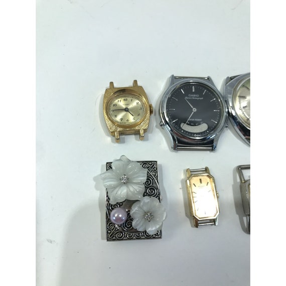 Vintage watch lot, 8 nonworking watches, Sheffiel… - image 4